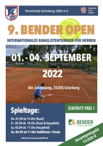 9. Bender Open 2022, Grünberg