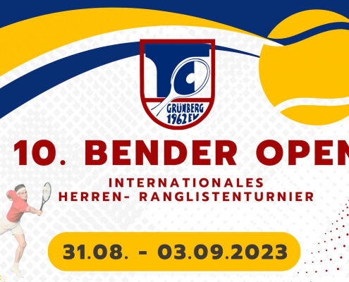 10. Bender Open, Internationales Herren-Ranglistenturnier